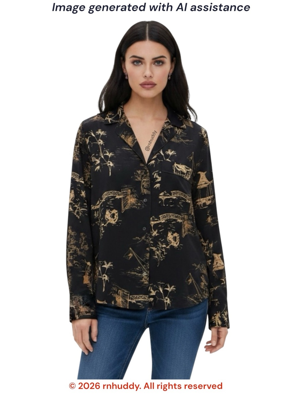 Mango size 4 button up blouse